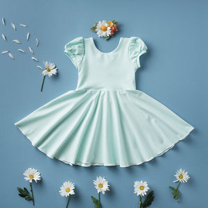 Summer Puff-Sleeve Twirl Dress 2.0