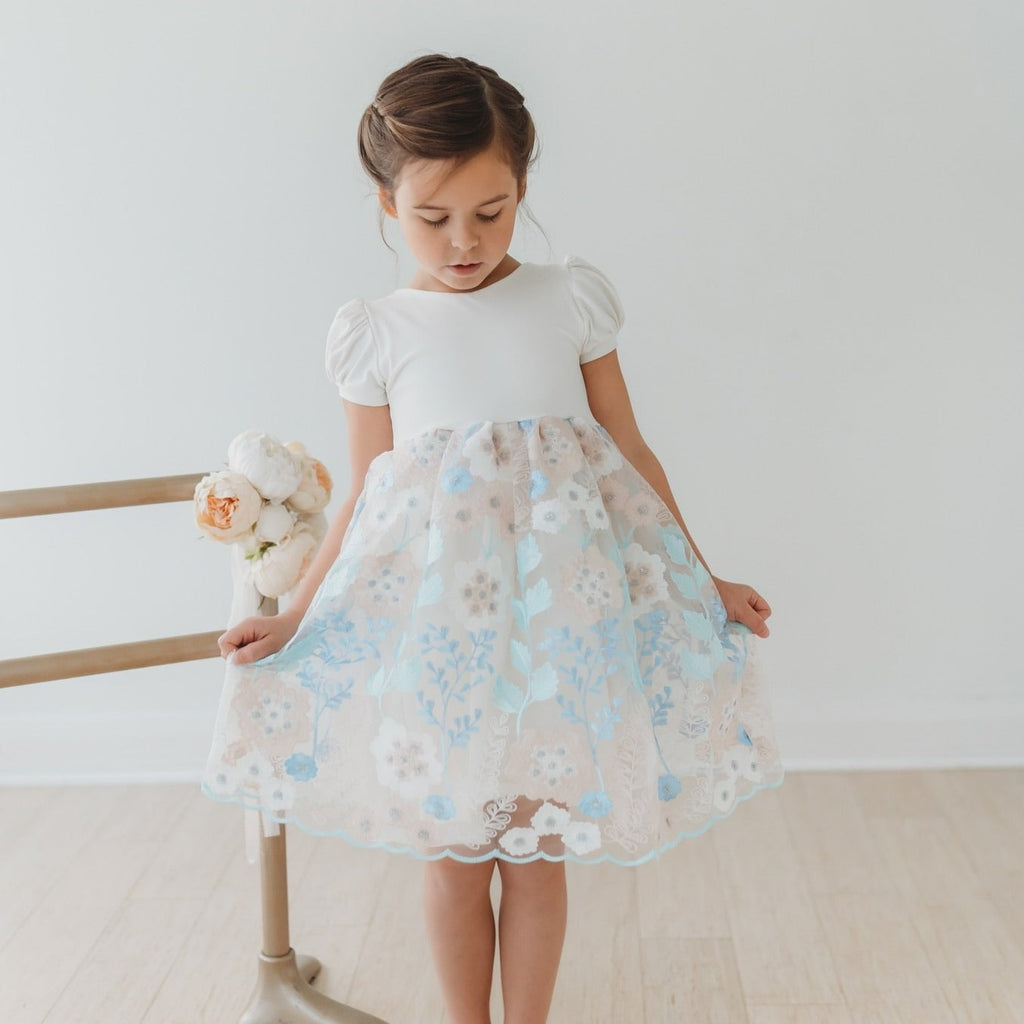 Fancy Spring Floral Tulle Dress