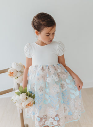 Fancy Spring Floral Tulle Dress