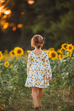 Fall Sunflower Twirl Dress