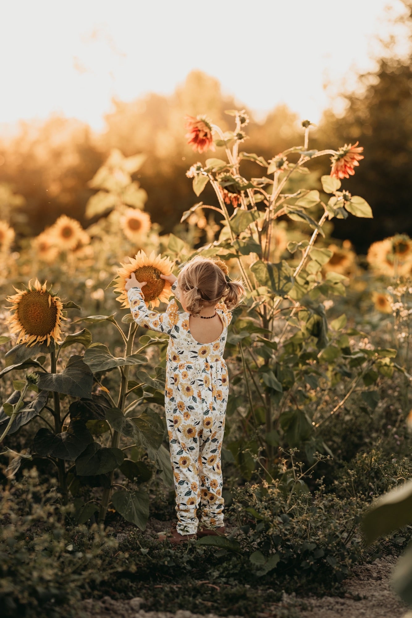 Fall Sunflower Romper