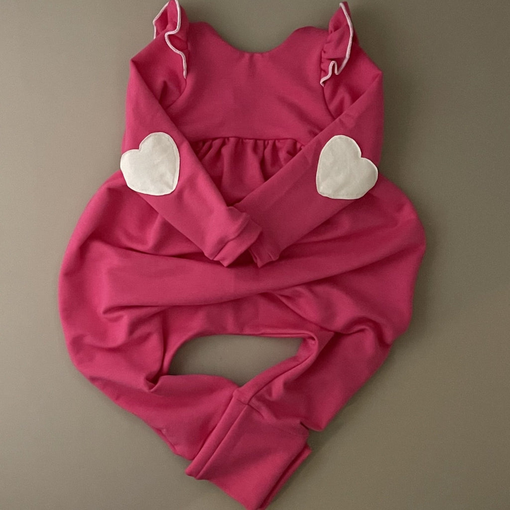 Sweetheart Romper in Valentine's Day Colors