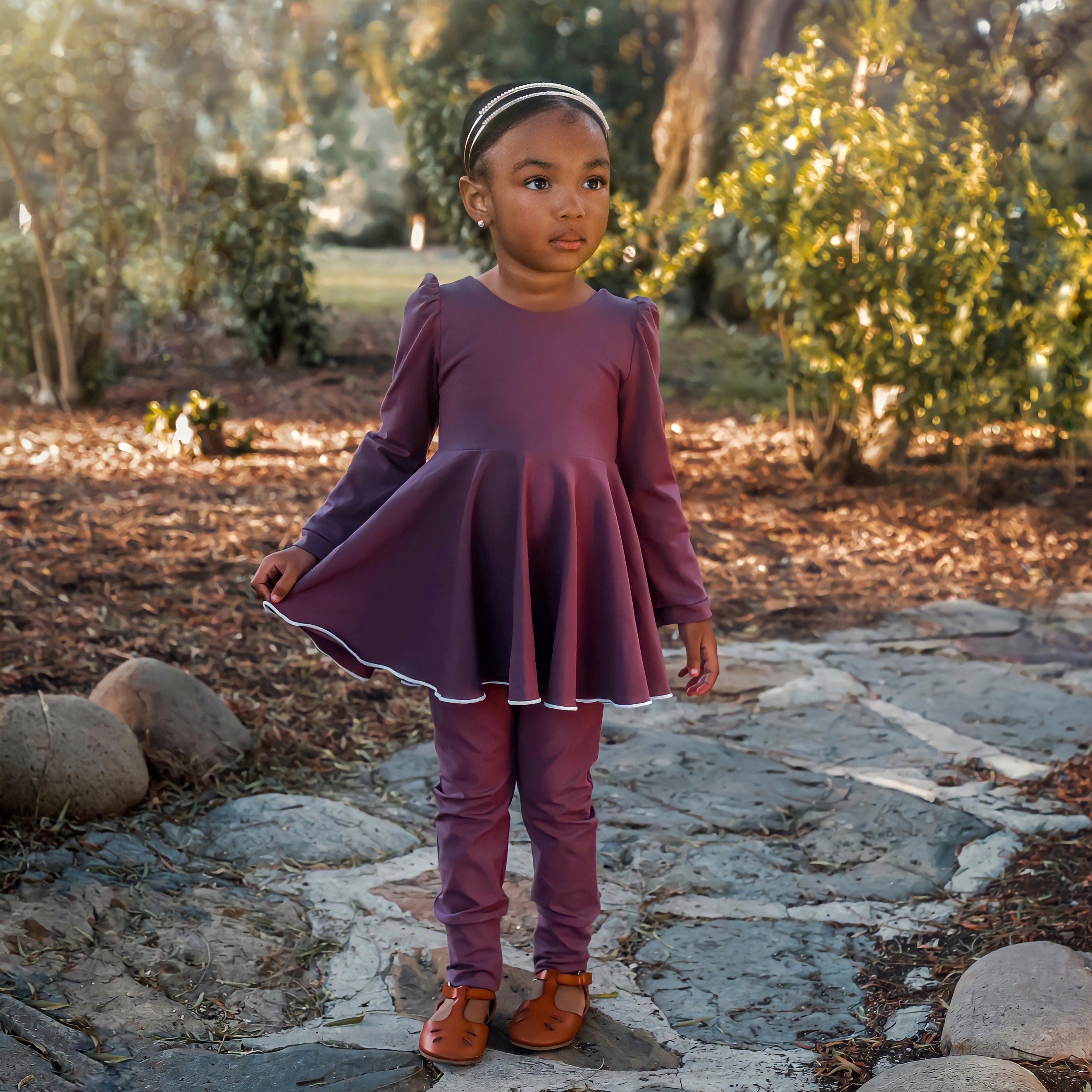 Fall Puff-Sleeve Peplum