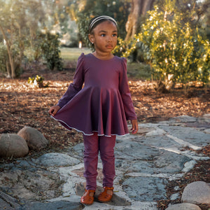 Fall Puff-Sleeve Peplum