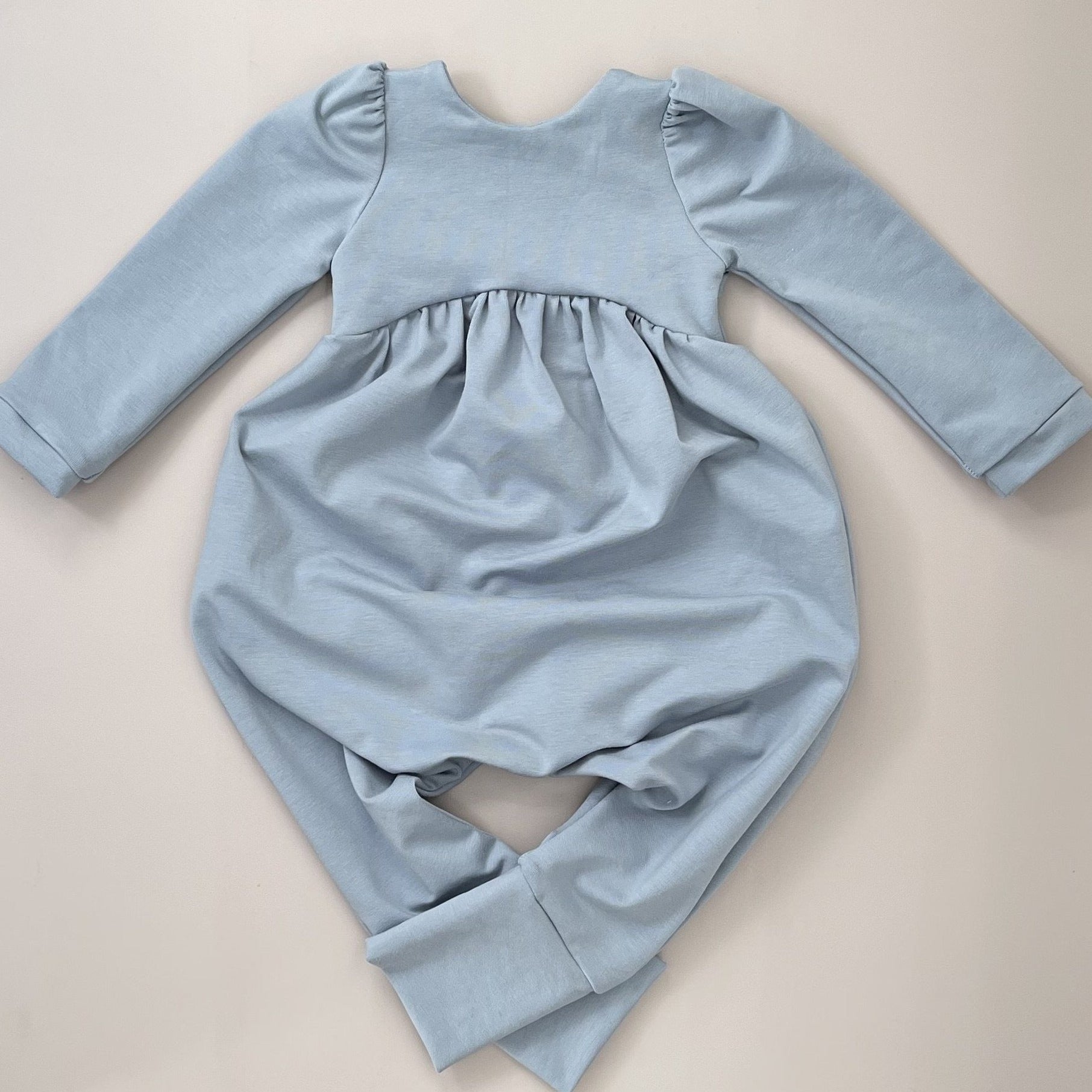 Fall Puff-Sleeve Romper