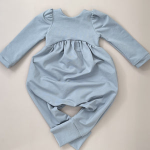 Fall Puff-Sleeve Romper