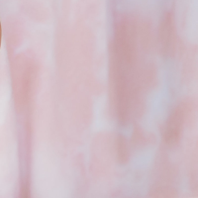 Tie-Dye Long-Sleeve Flutter Dress